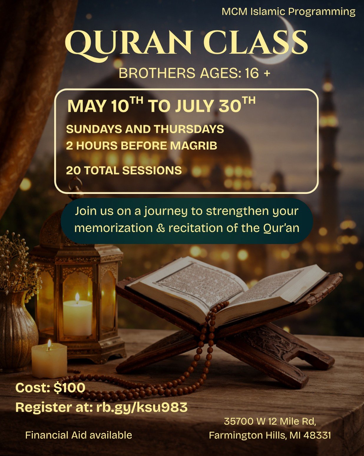 MCM Islamic Programming Quran Class