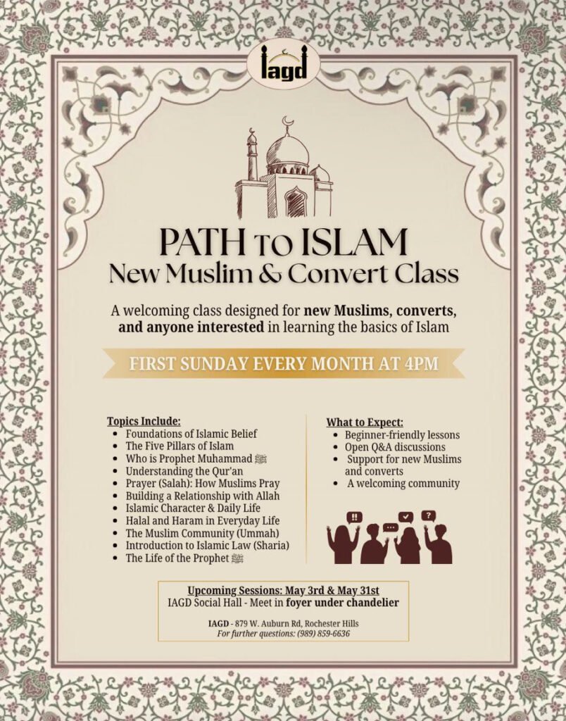 Path to Islam: New Muslim & Convert Class