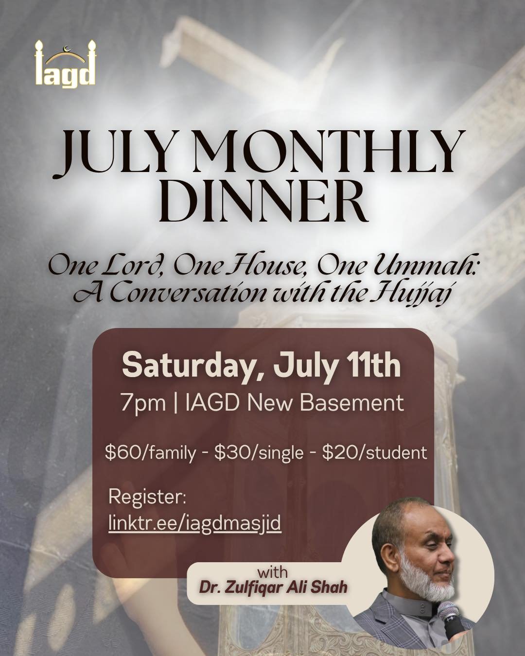 JULY MONTHLY DINNER