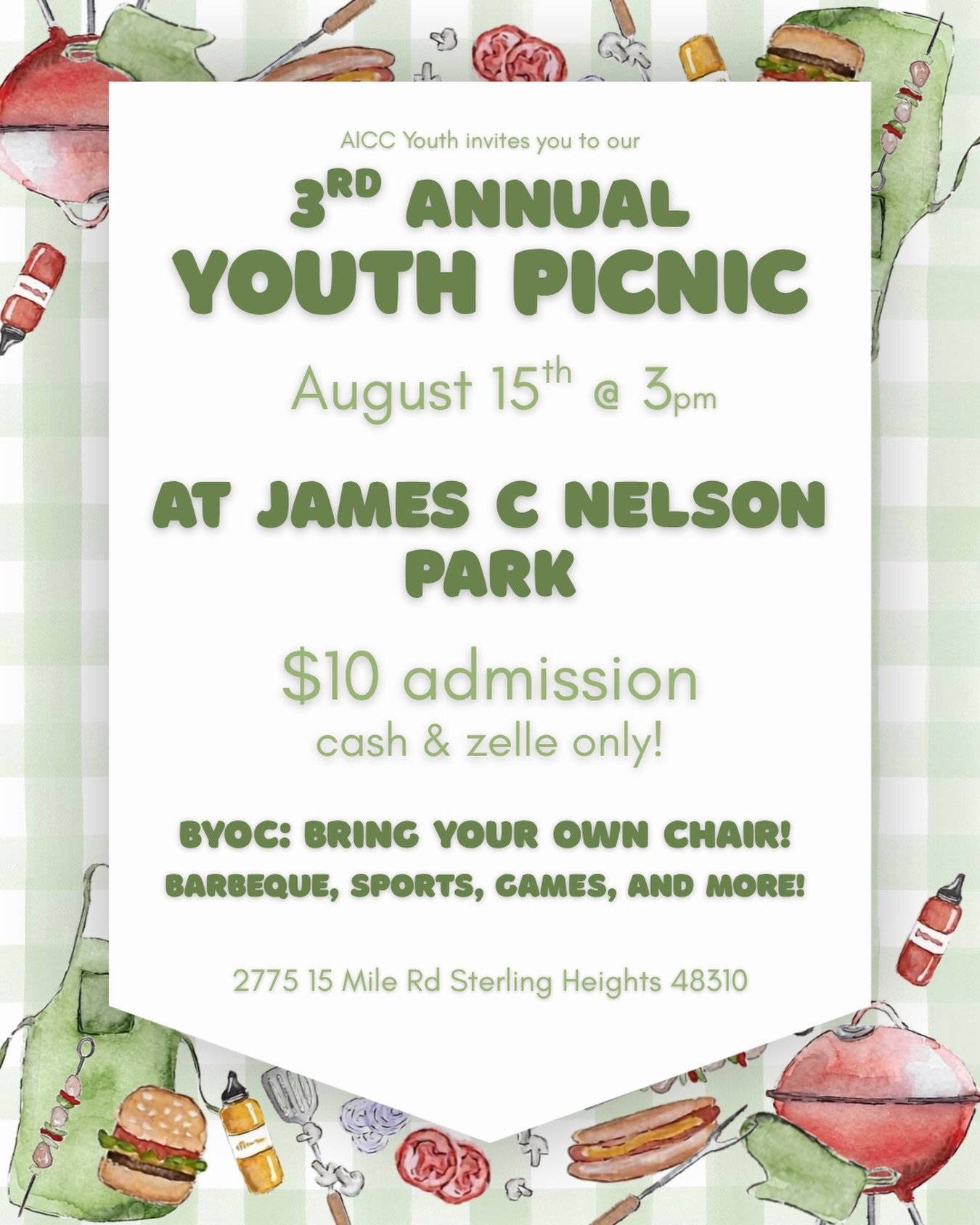 3rd Annual Youth Picnic
