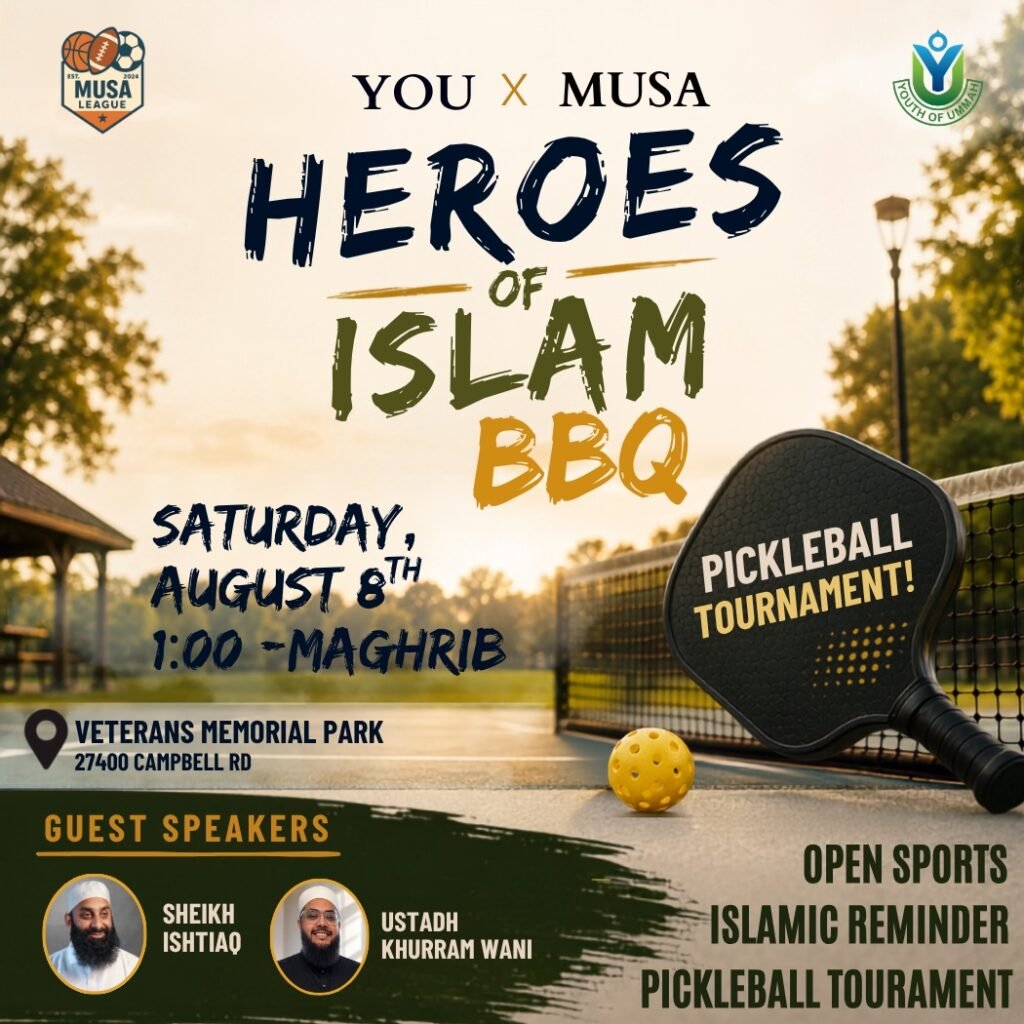 Heroes of Islam BBQ & Pickleball Tournament